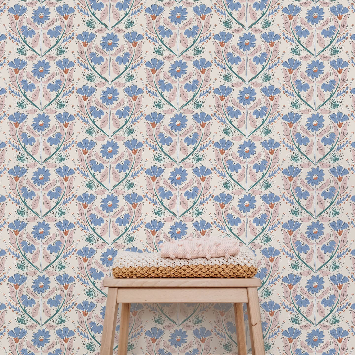 Wallpaper Roll 70cm x 10m Autumn Floral Wallpaper