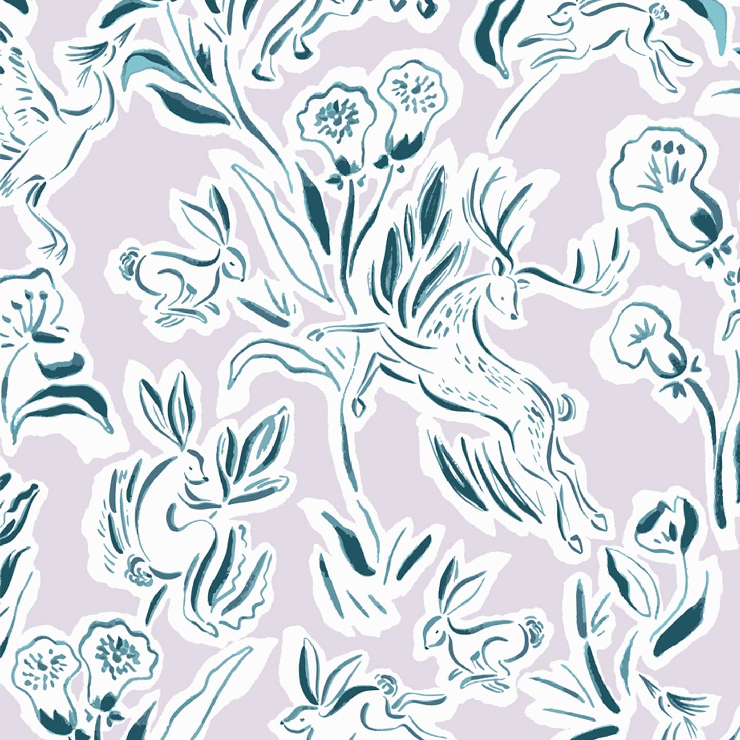 Wallpaper Roll 52cm x 10m Brush Countryside Wallpaper