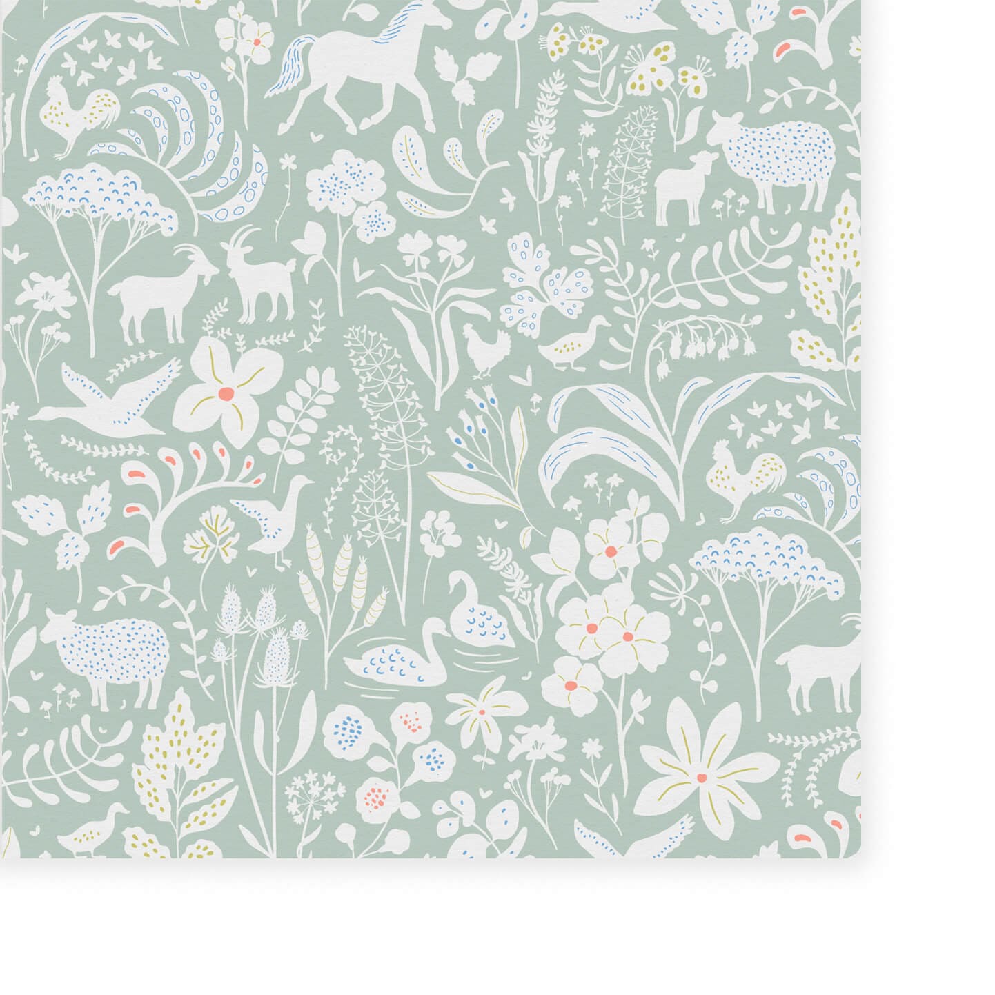 Wallpaper Countryside Spring Sage Wallpaper