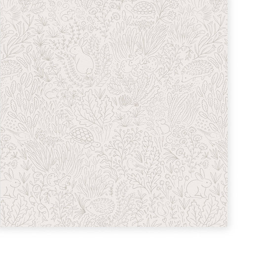 Wallpaper Garden Doodles Grey Wallpaper