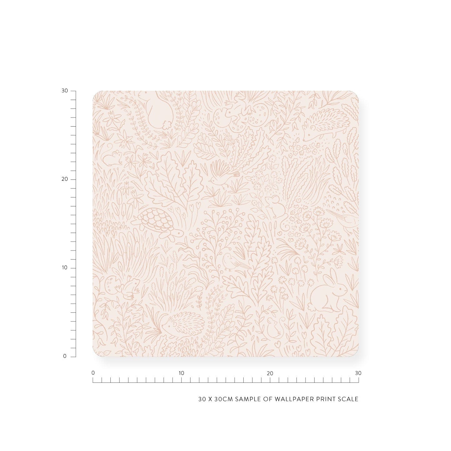 Wallpaper Garden Doodles Orange Wallpaper