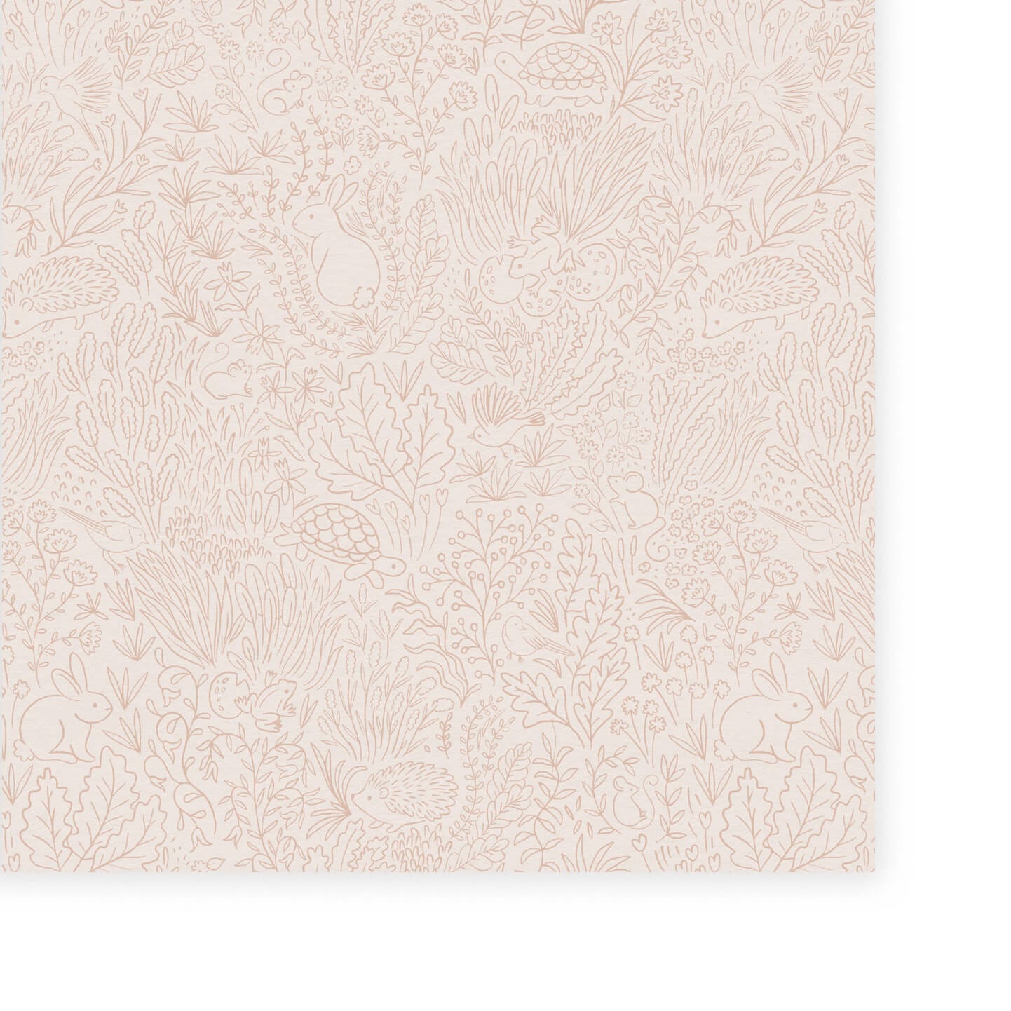 Wallpaper Garden Doodles Orange Wallpaper