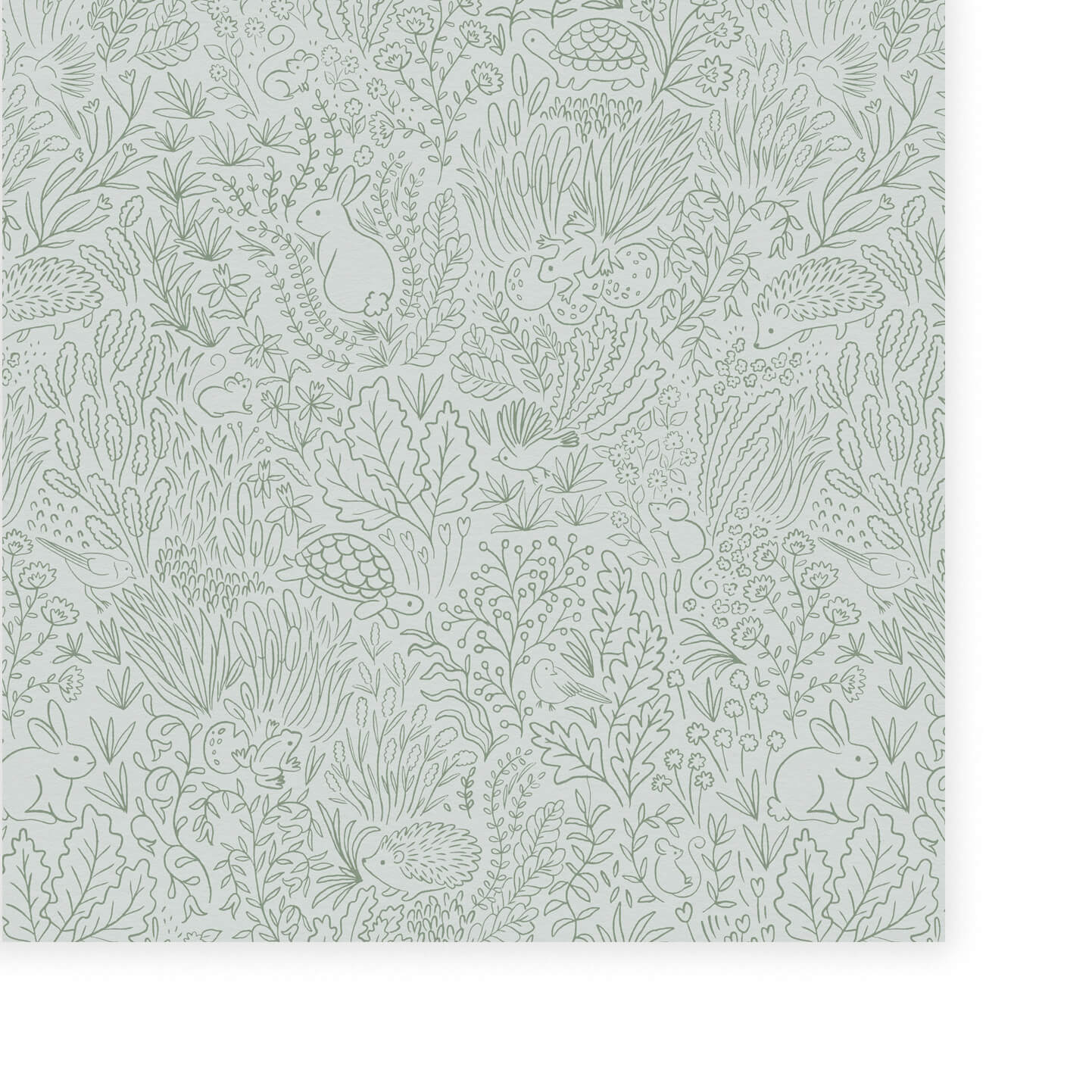 Wallpaper Garden Doodles Sage Wallpaper