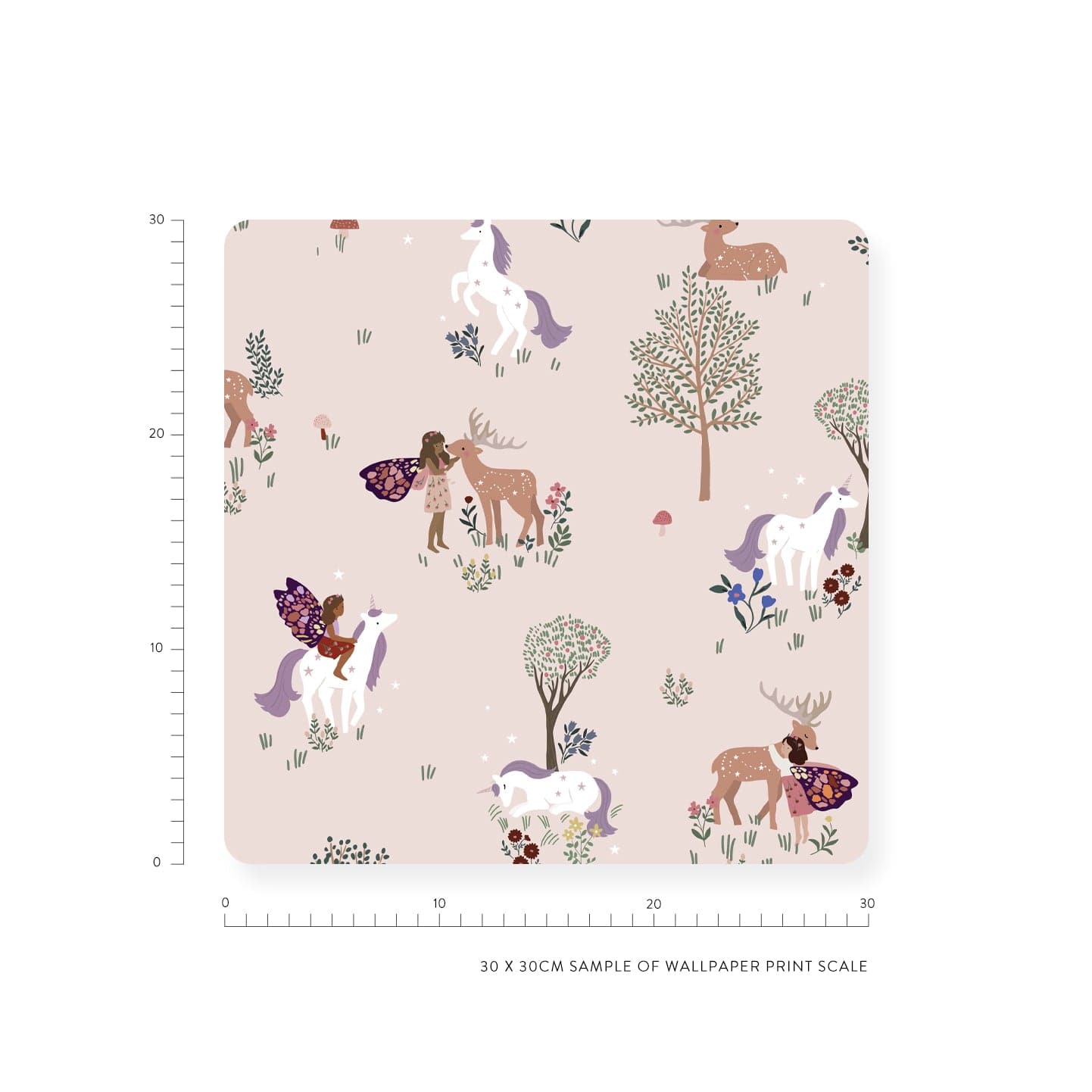 Wallpaper Magical Forest Pink Wallpaper