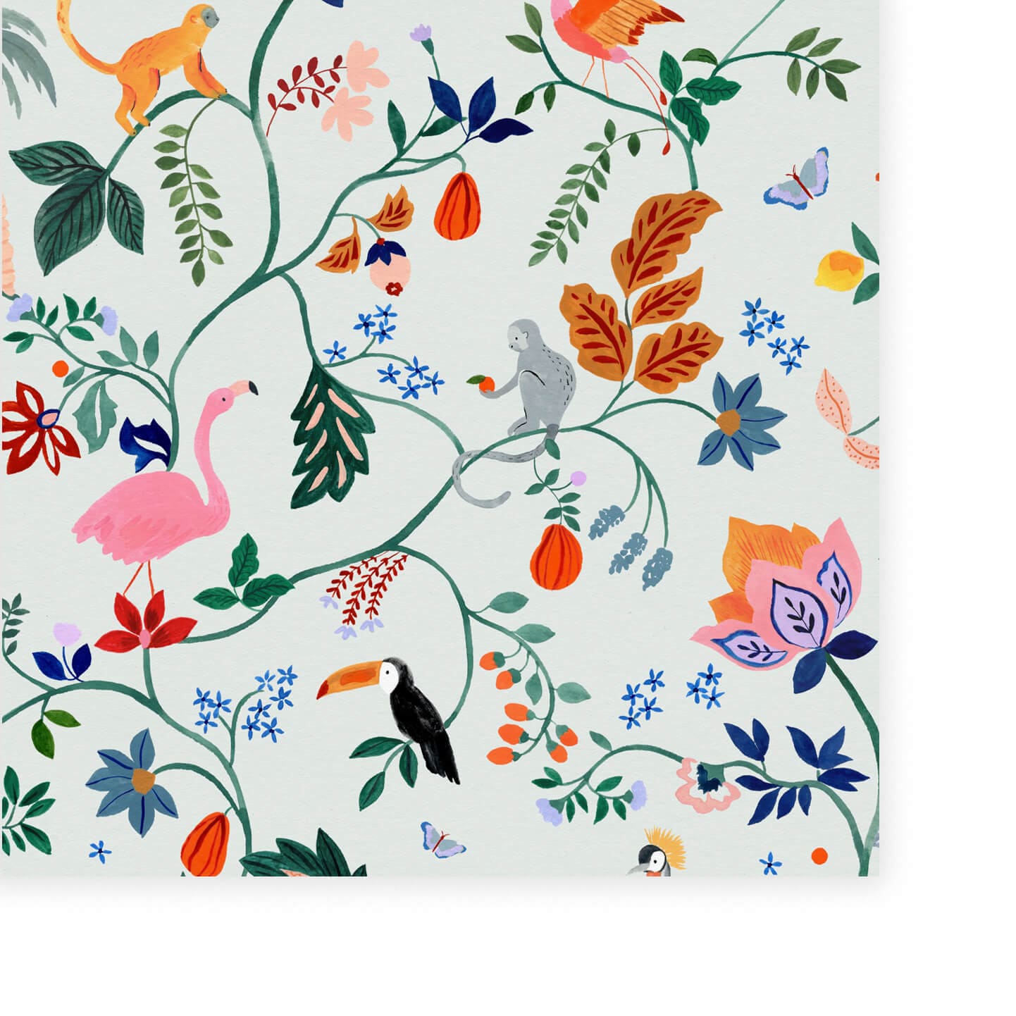 Wallpaper Utopia Menagerie Blue Wallpaper