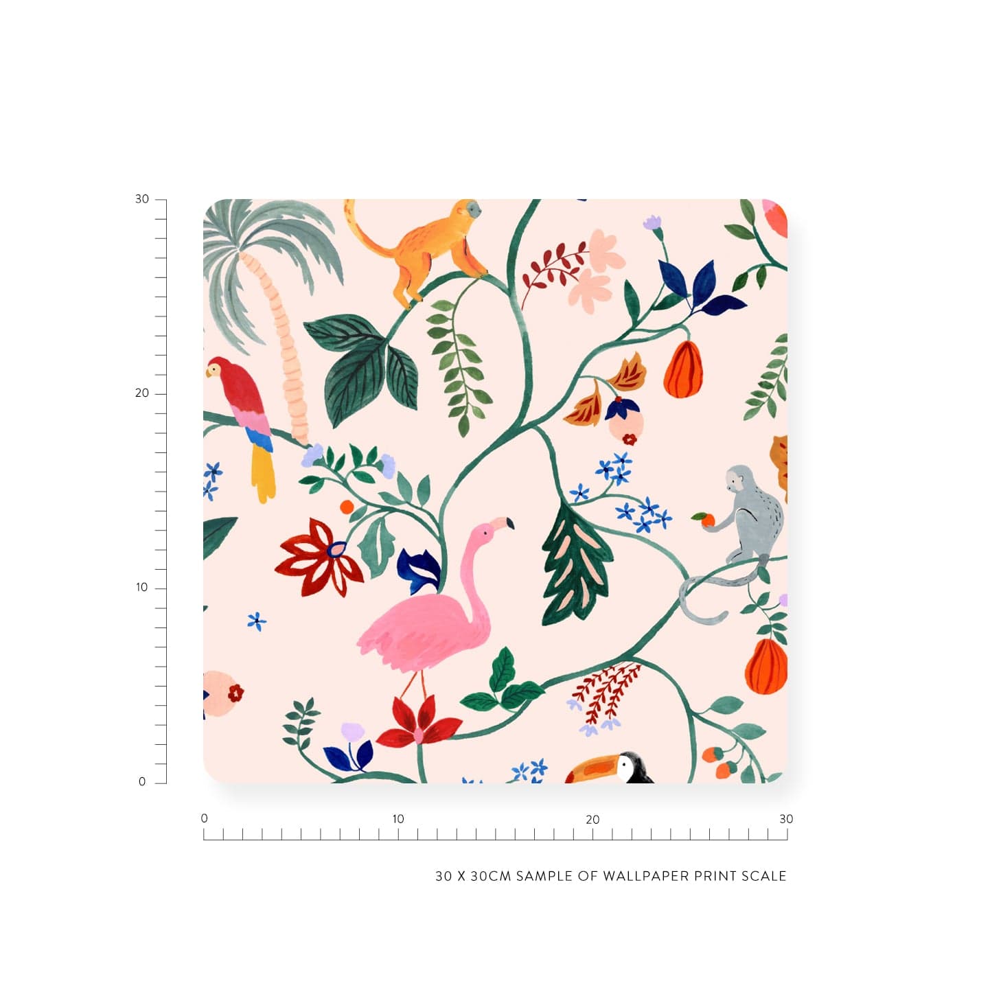Wallpaper Utopia Menagerie Peach Wallpaper
