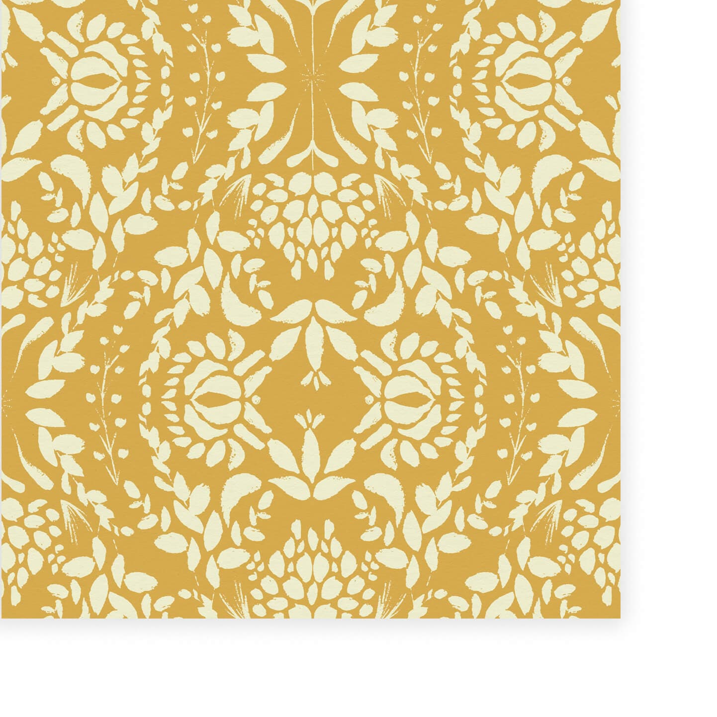 Wallpaper Woodland Leaves Yellow Wallpaper