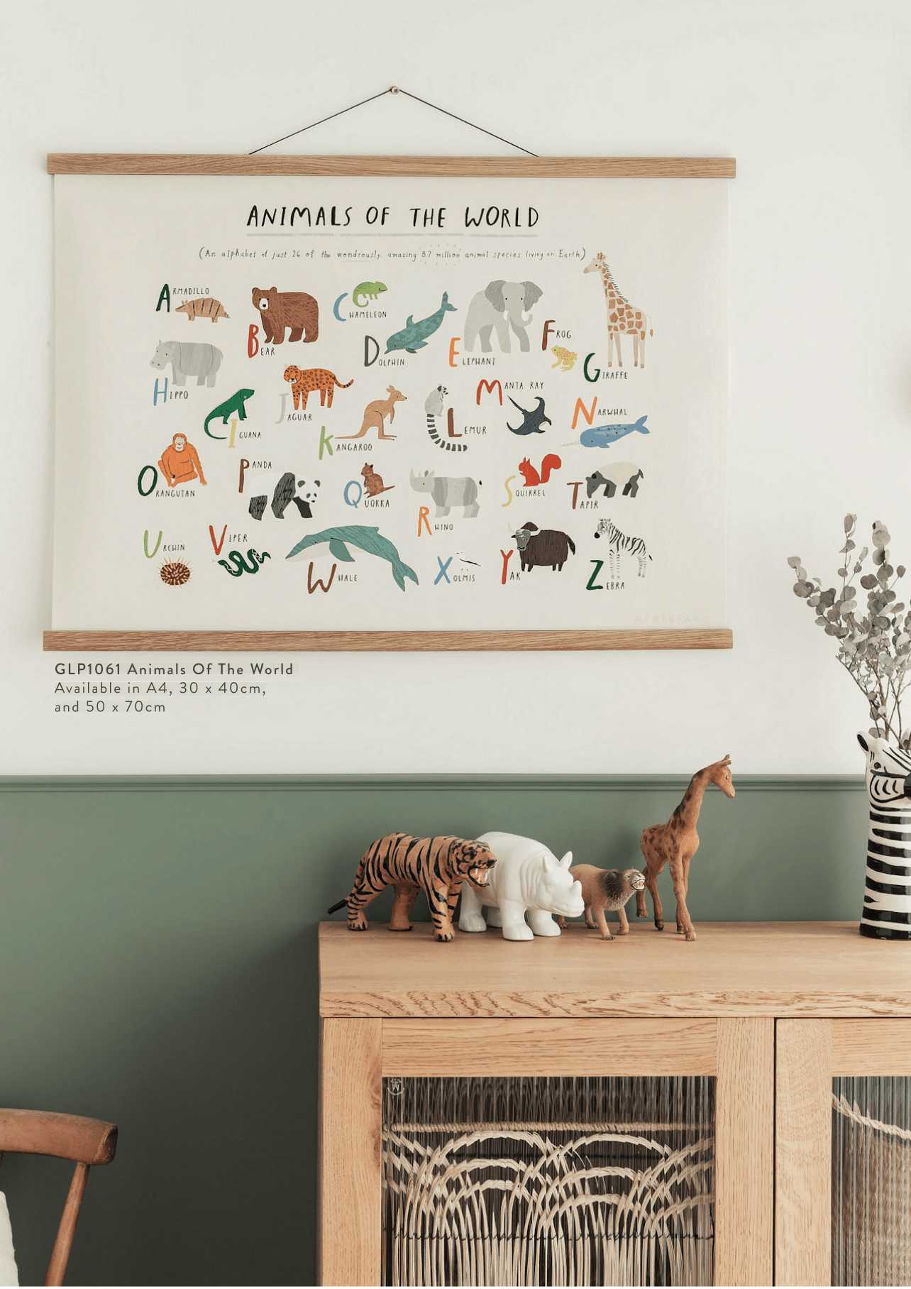 Art Print Animals Of The World Alphabet Art Print