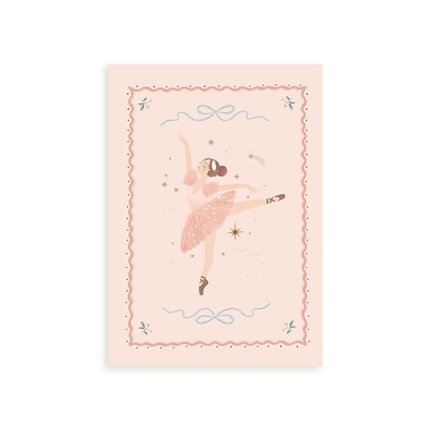 Art Print Margot / 15x20cm (6x8") / Black Hanger Arabesque Pose Ballerina Art Print