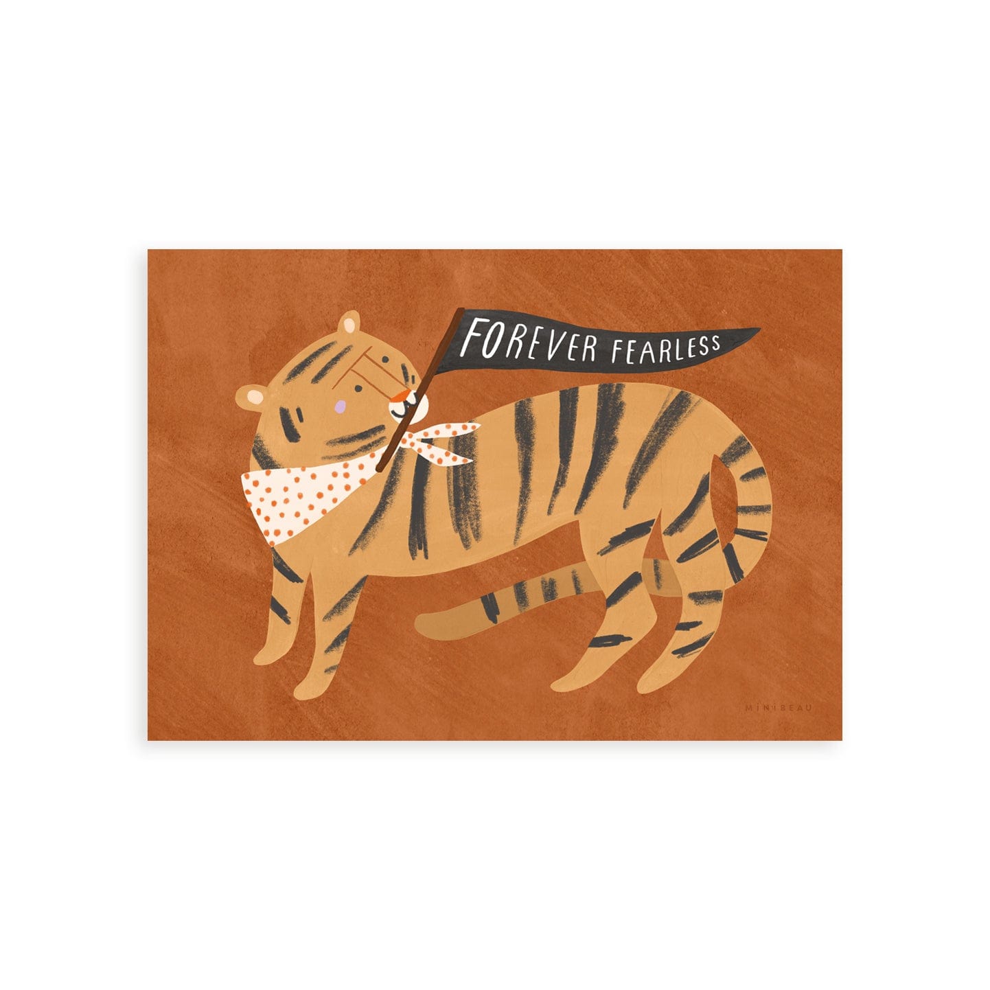 Art Print Ochre / 20x15cm (8x6") / No Frame Forever Fearless Art Print