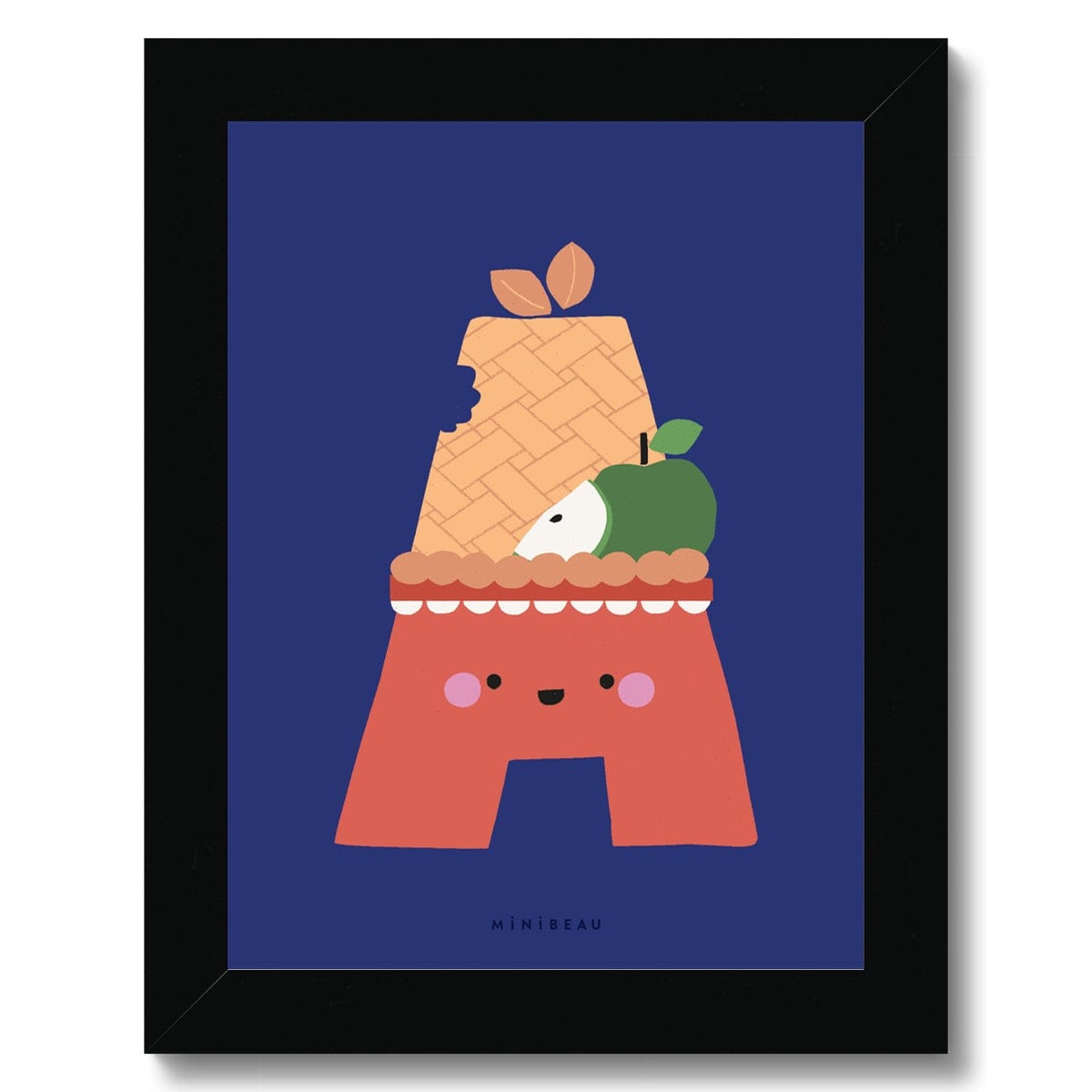 Art Print Happy Alphabet 'A' Art Print - Personalisable