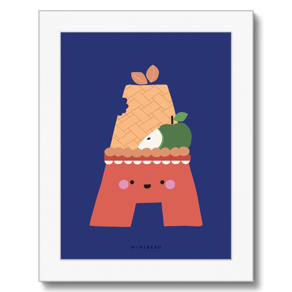 Art Print Happy Alphabet 'A' Art Print - Personalisable