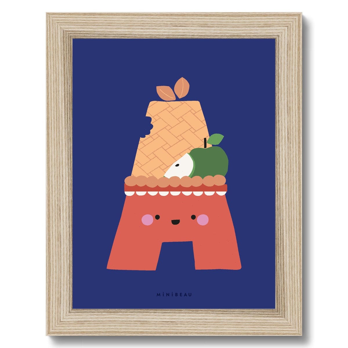 Art Print Happy Alphabet 'A' Art Print - Personalisable