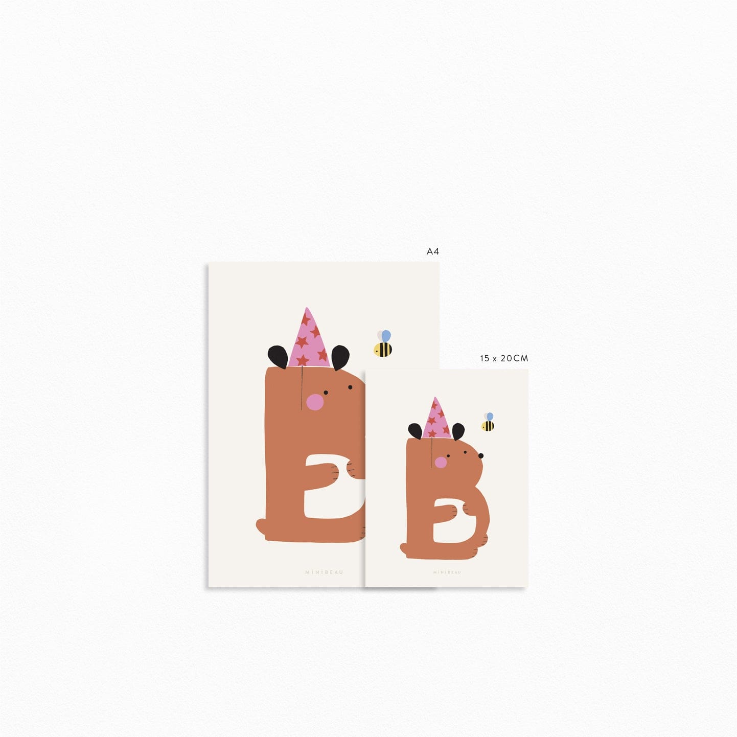 Art Print Happy Alphabet 'B' Art Print - Personalisable