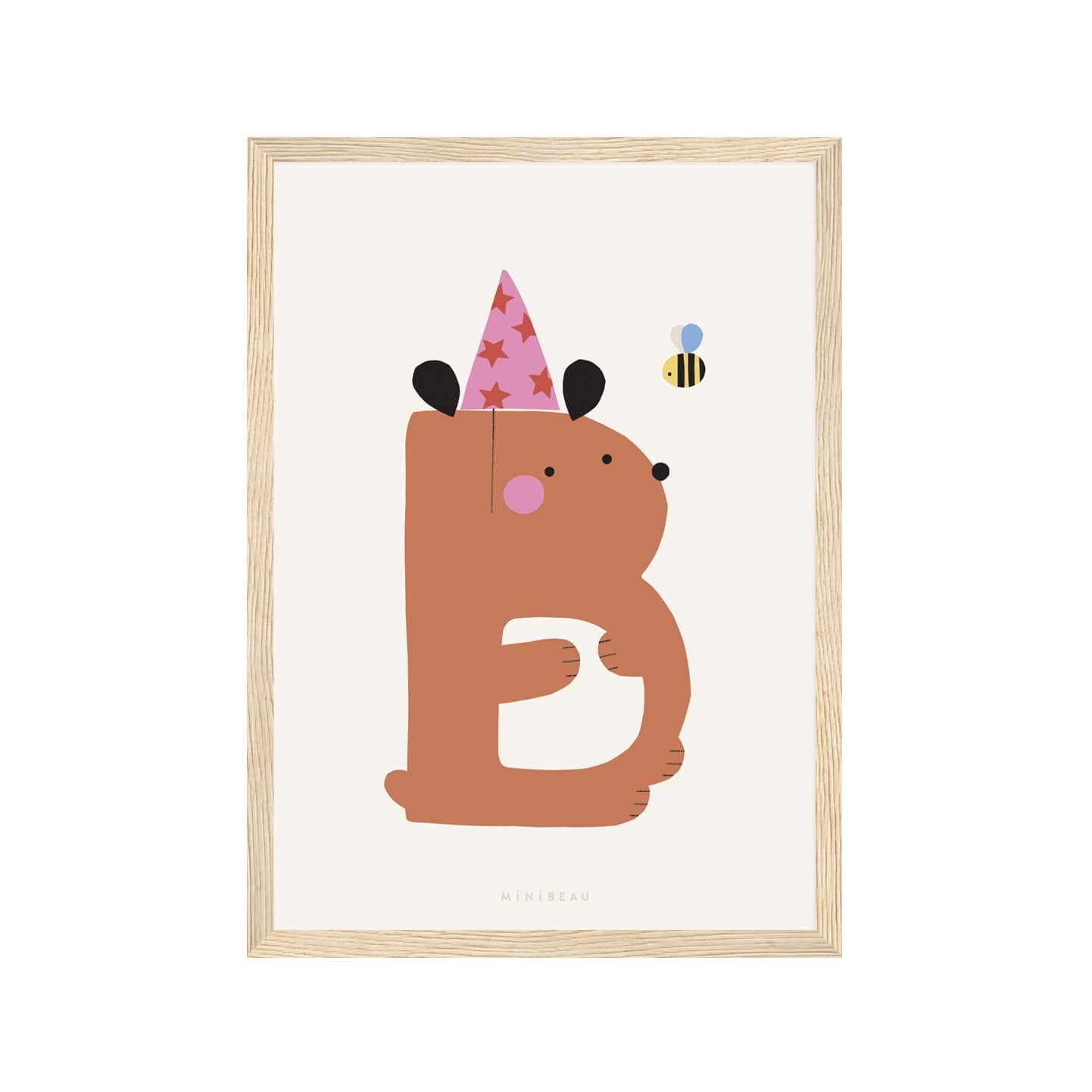 Art Print Happy Alphabet 'B' Art Print - Personalisable