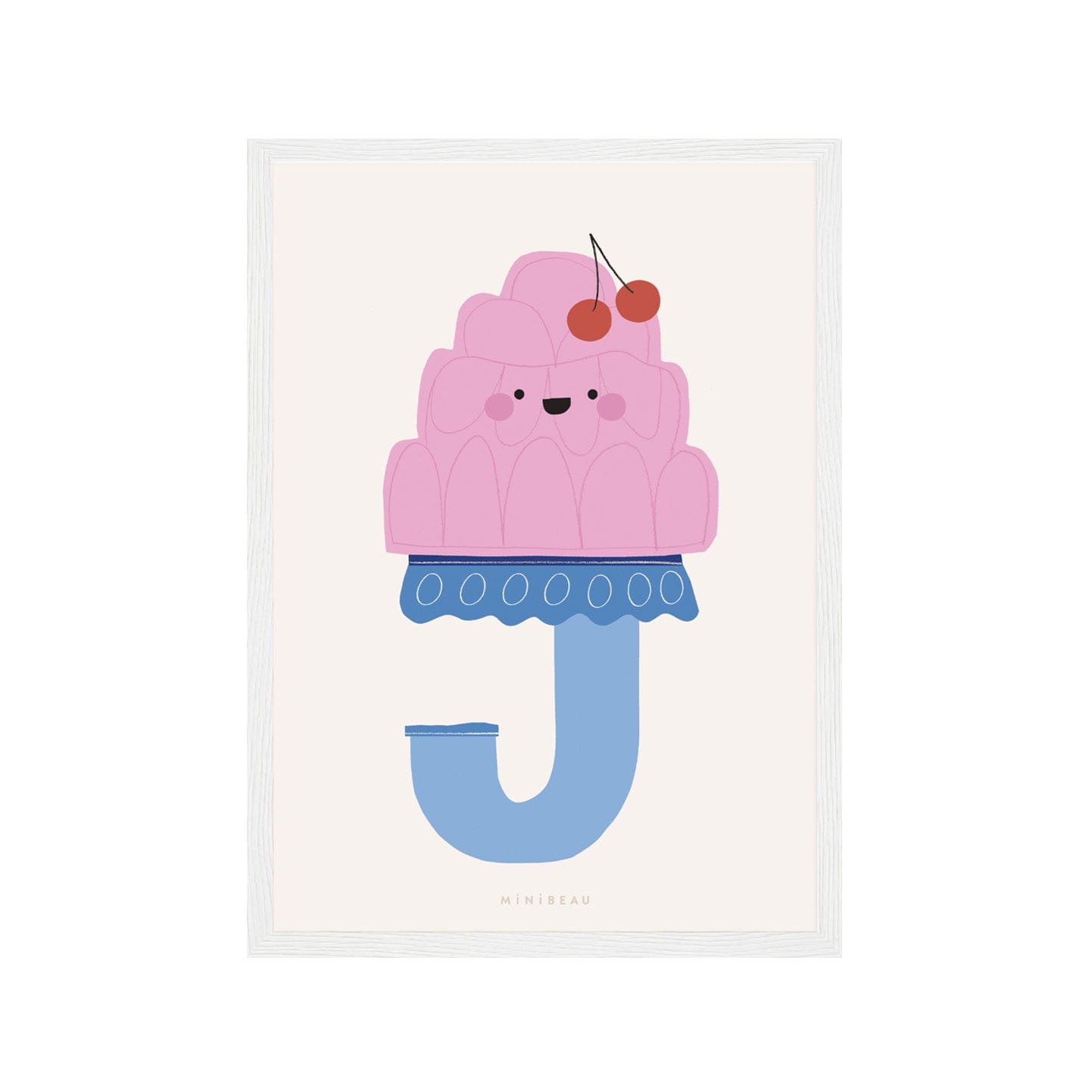 Art Print Happy Alphabet 'J' Art Print - Personalisable