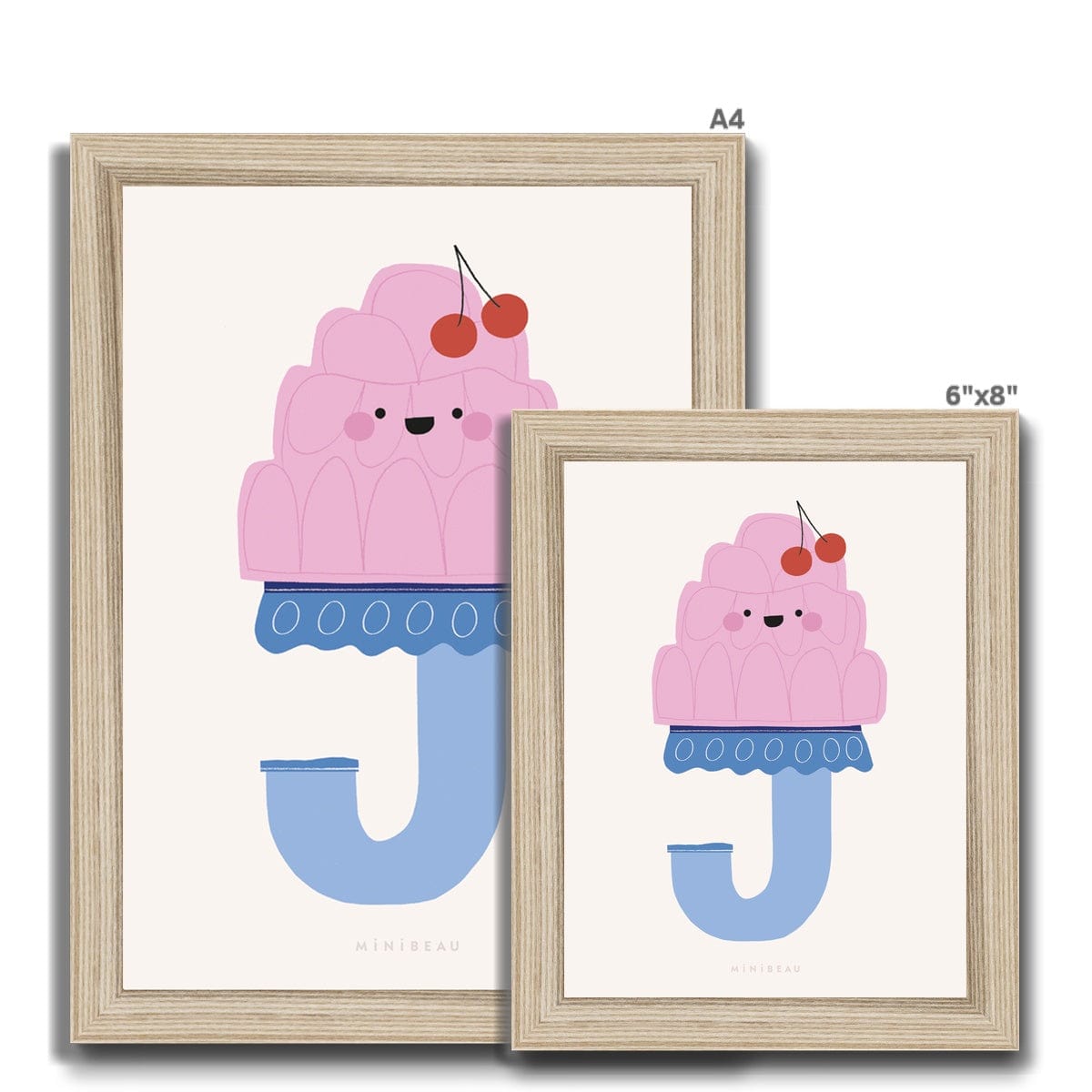 Art Print Happy Alphabet 'J' Art Print - Personalisable