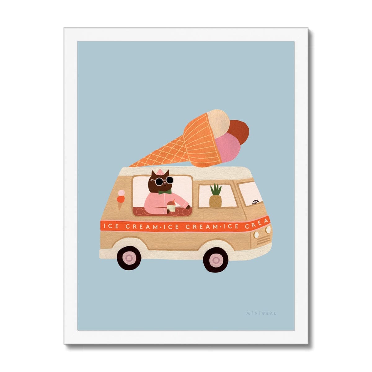 Ice Cream Van Art Print