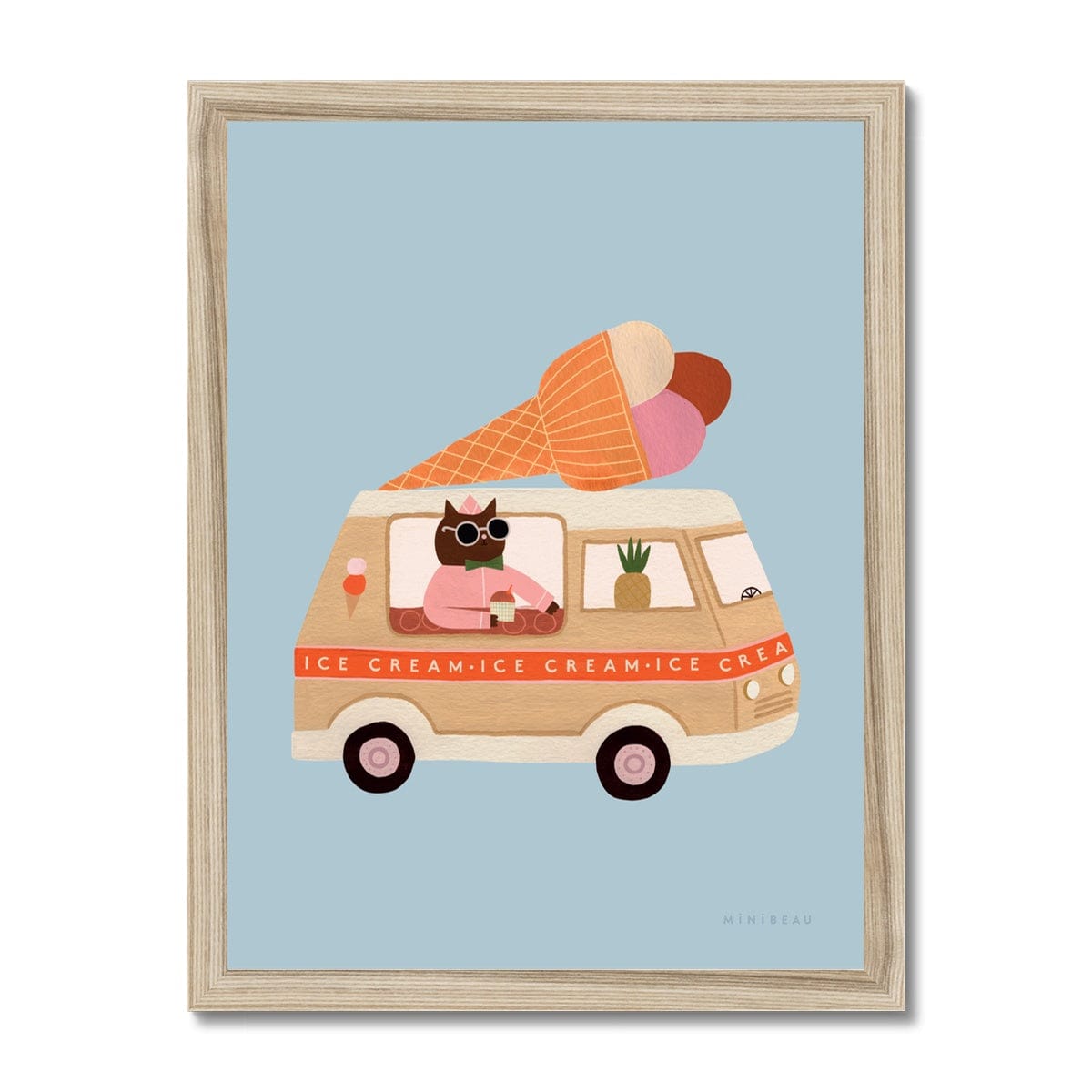 Art Print Ice Cream Van Art Print