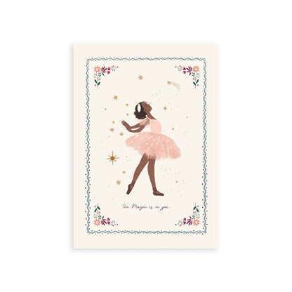 Art Print Maria / 15x20cm (6x8") / No Frame The Magic is in You Ballerina Art Print