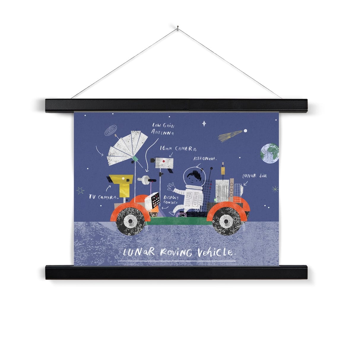 Lunar Roving Vehicle Art Print