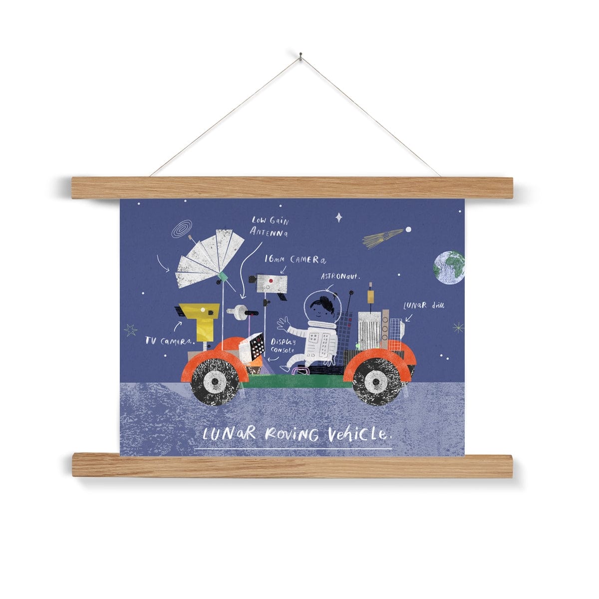 Lunar Roving Vehicle Art Print