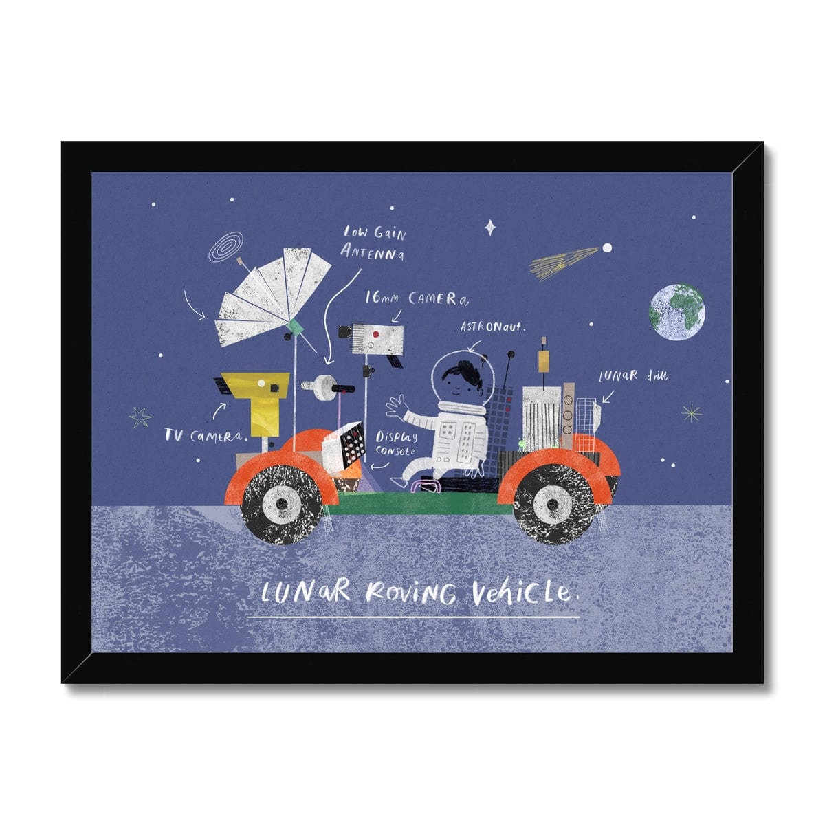 Fine art Lunar Roving Vehicle Art Print