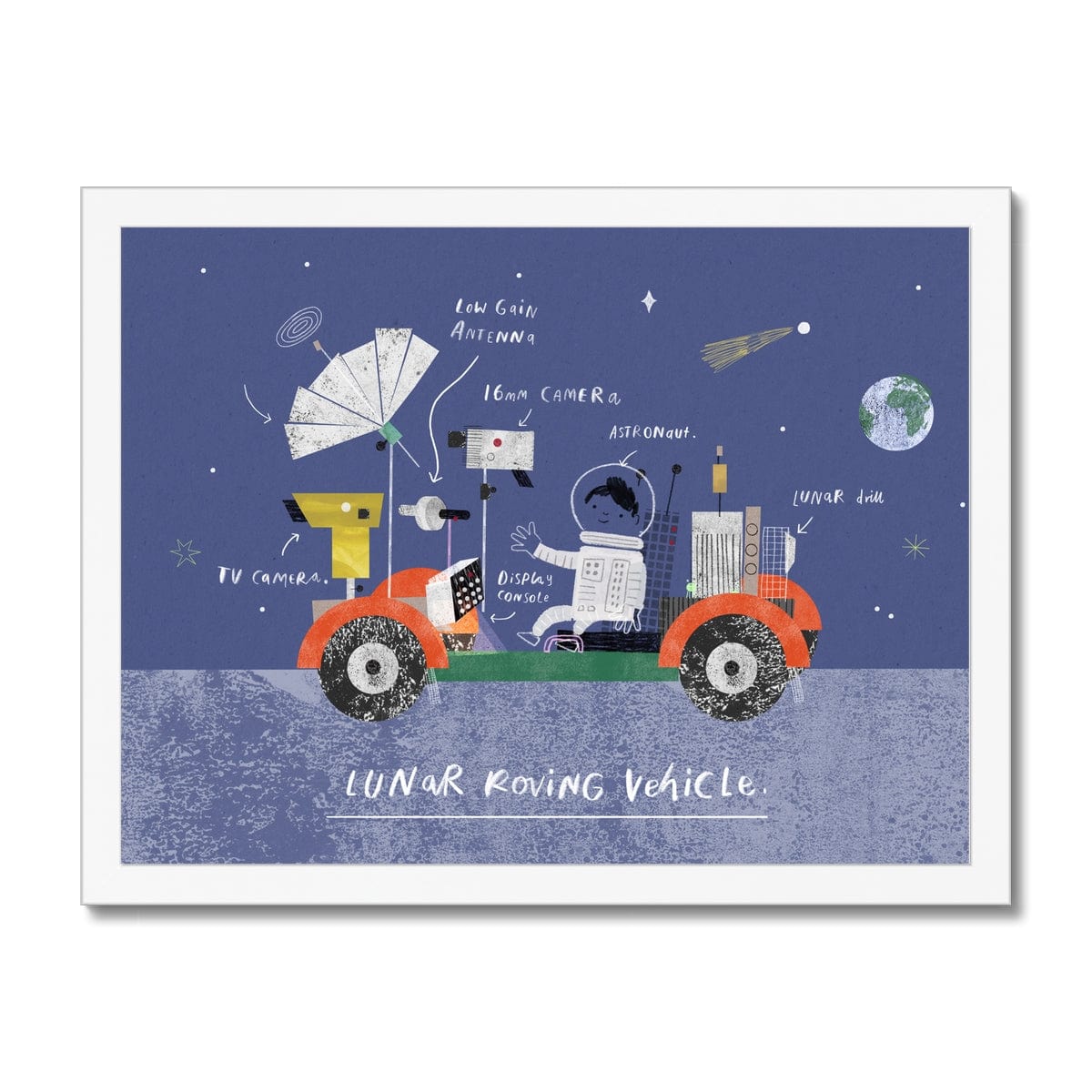 Fine art Lunar Roving Vehicle Art Print