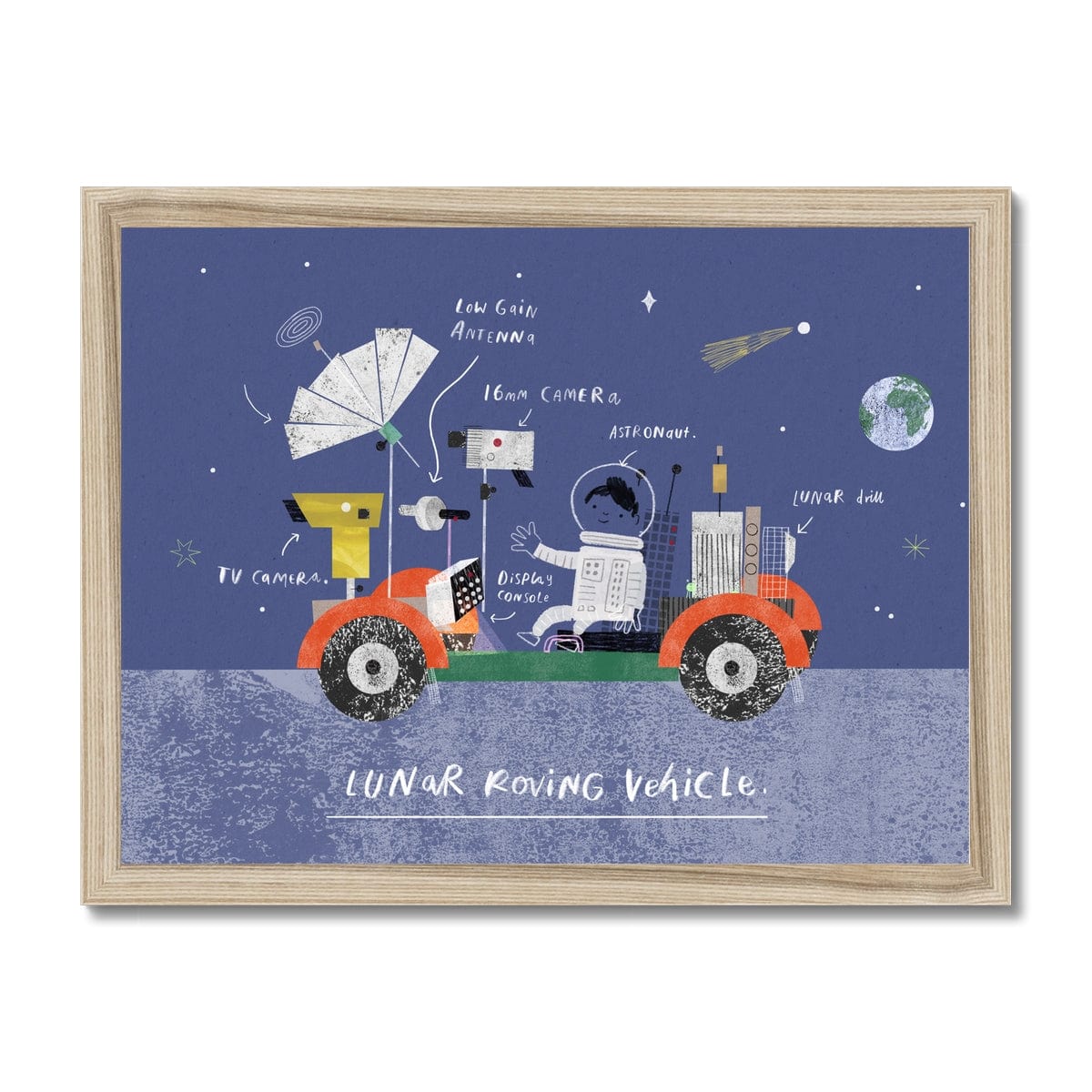 Fine art Lunar Roving Vehicle Art Print