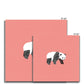 Safari - Panda Square Art Print