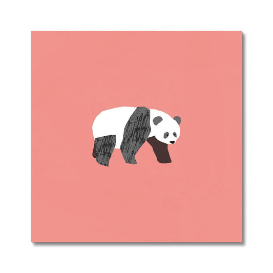Safari - Panda Square Art Print