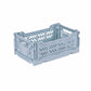 Aykasa Mini Folding Crate - Pale Blue