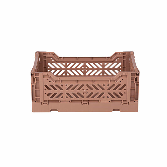 Aykasa Mini Folding Crate - Warm Taupe