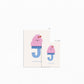 Happy Alphabet 'J' Personalised Art Print