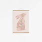 Floral Bunny Pink Wall Hanging