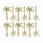 Wall Stickers 1 Sheet Murs Clairs Palm Trees Wall Stickers