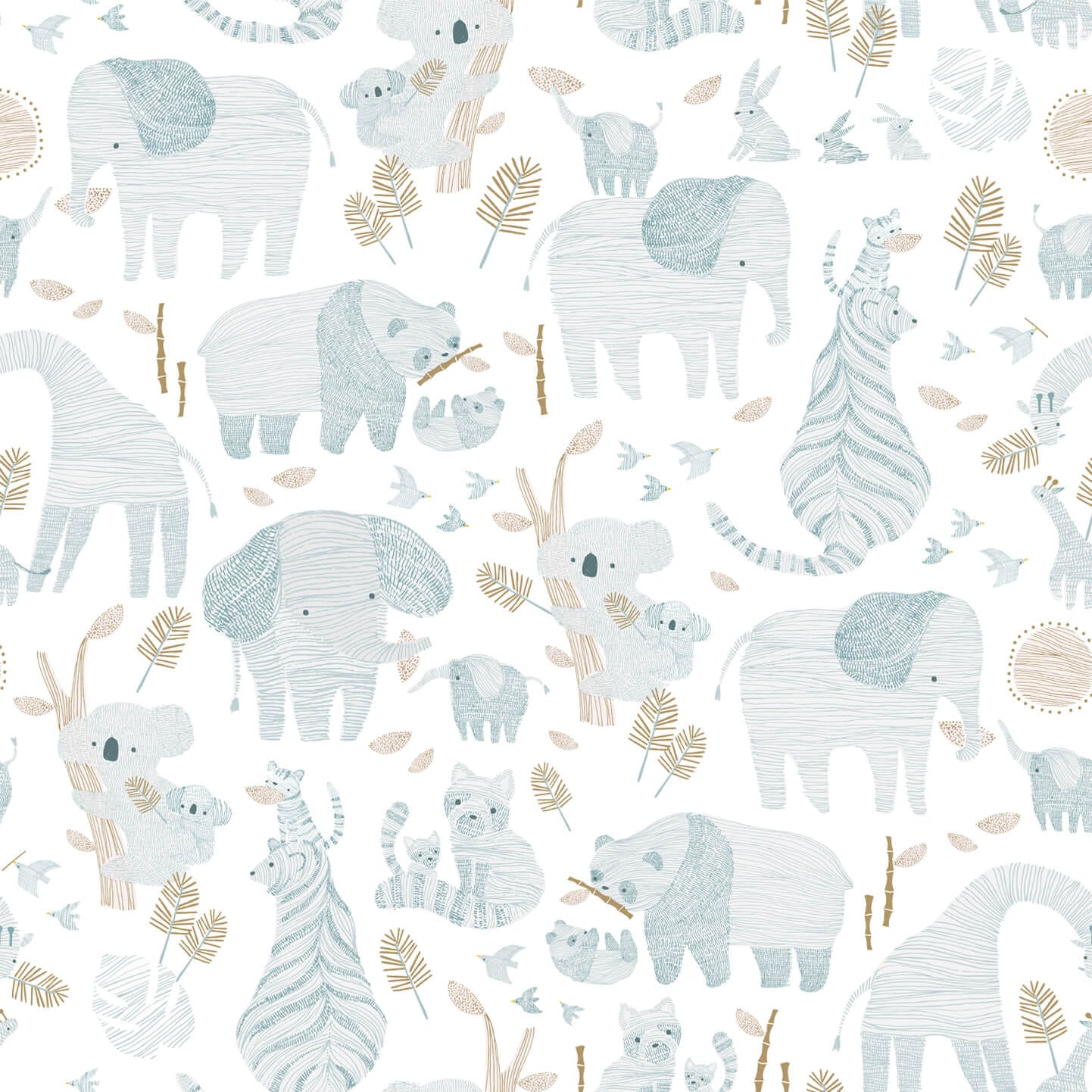 Wallpaper Stripey Safari Wallpaper