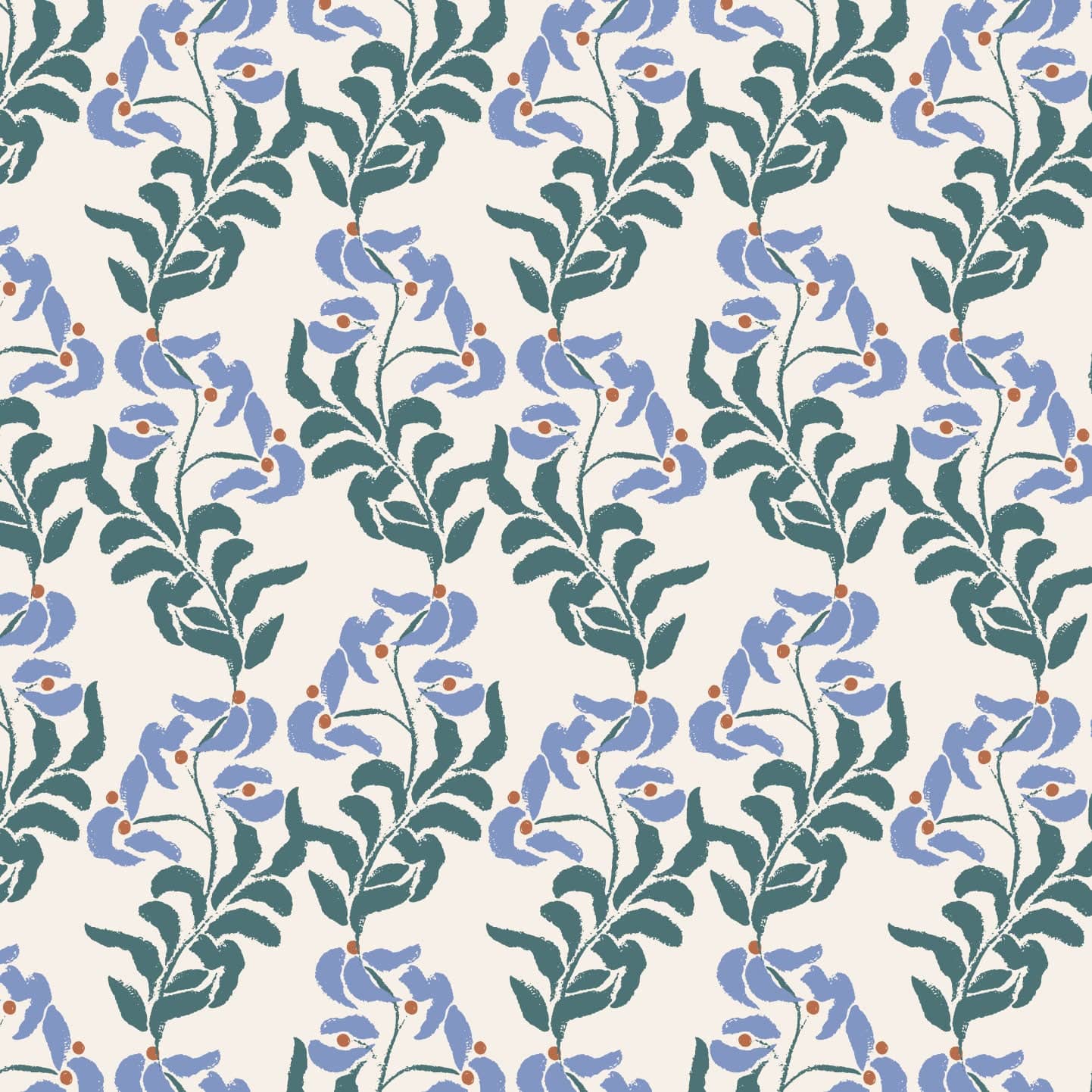 Wallpaper Roll 52cm x 10m Wood Berries Wallpaper